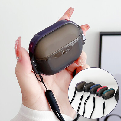 For Apple Airpods 1st/2nd/3rd Gen Silicone Rubber Protective Case with  Strap