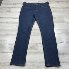 H M Denim Skinny Ankle Jeans Womens 34x28 Blue Denim Regular Fit Waist