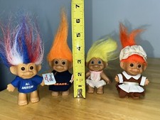 RUSS Troll Doll 4th of July - All American - Red White Blue Hair USA 1990s M