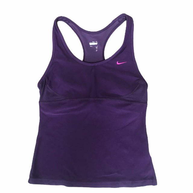nike dri fit tank built in bra
