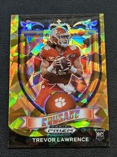 2021 Prizm Draft Picks TREVOR LAWRENCE RC Gold Cracked Ice Parallel Crusade #161