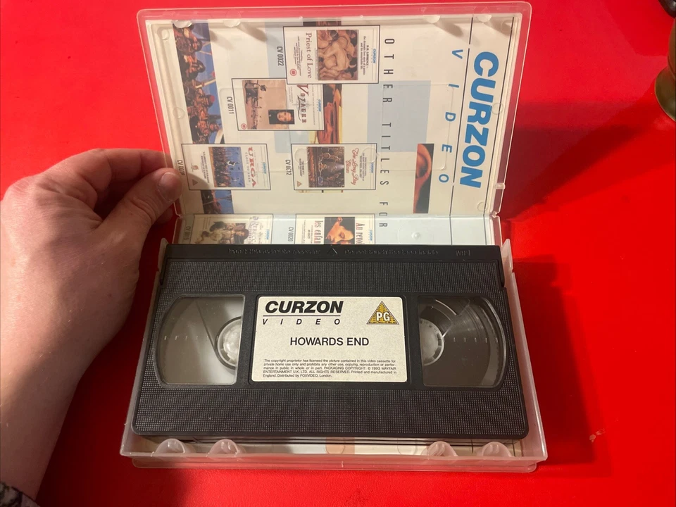 Howards End VHS Movie Film Made In UK Curzon Video Rare Foto 3 de 3