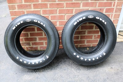 70 71 72 FIRESTONE WIDE OVAL G60-15 TIRES EARLY 8 CHARACTER DOT