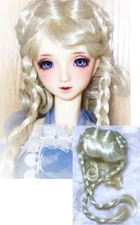 Volks 1/3 BJD Doll Super Dollfie Dream SD Wig 9/10 W-19 China Style Braids Blond