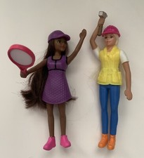  Barbie Tennis Player  and Construction Worker McDonalds Happy Meal Toy