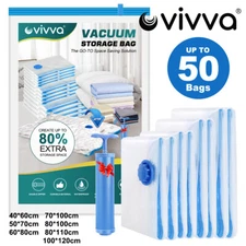 Vacuum Storage Bags Space Saver Seal Compressing Medium Large Jumbo Supersize AU