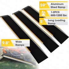 1/2PCS 5FT Titan Ramps Shed Ramp Aluminum Loading Ramp 1200 Lbs for Pick up Law