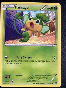 Pansage 5/162 XY Breakthrough Excellent Condition