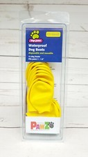 Pawz Dog Boots Water-Proof Protex Paws Disposable Reusable XX-Small Yellow NIP