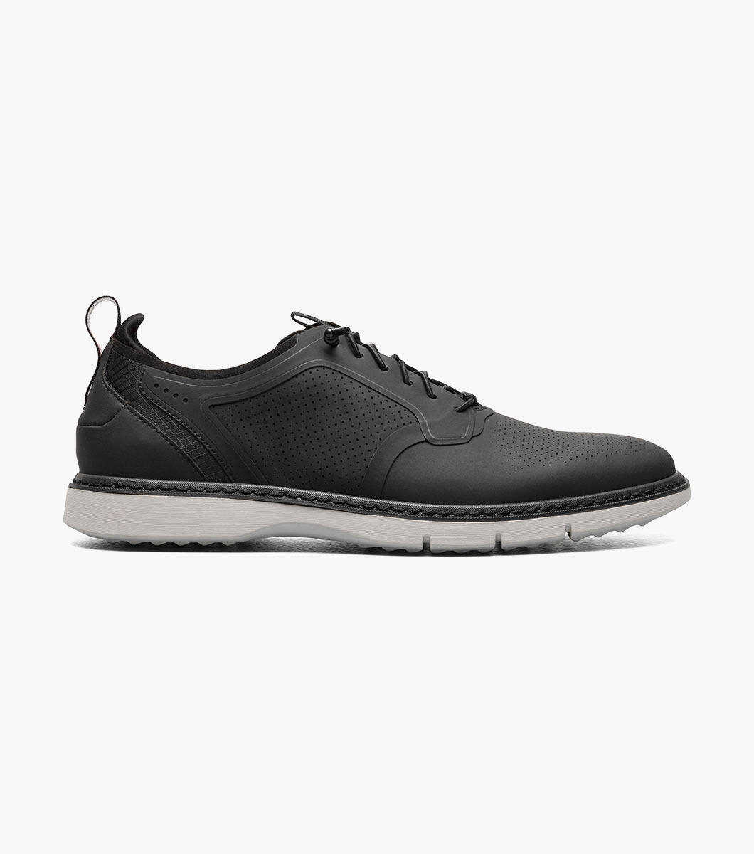 Stacy Adams 25518-001 Men Sz 8.5M Black Leather Synchro Elastic Lace Oxford Stacy Adams Men main image 3