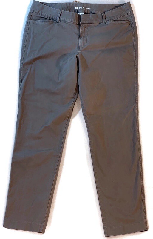 OLD  NAVY Pixie Gray Zip Fly Pockets Stretch Ankl… - image 2
