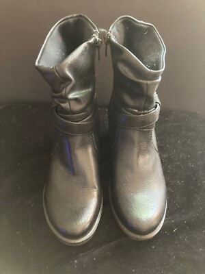 Bare Traps Boot Sz M Slouch Black Synthetic Women Reesa