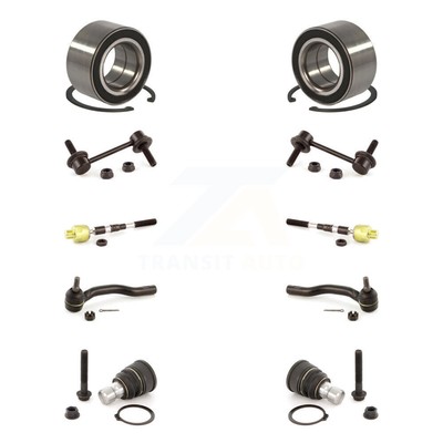 Front Bearing Lower Ball Joint Outer Inner Tie Rod Link Kit (10Pc) For Ford Edge