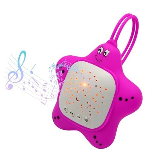 Portable Baby White Noise Sound Machine, Baby Sleep Shusher with Projector