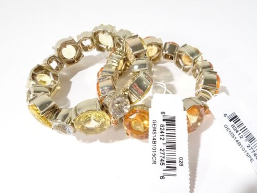 Lee by Lee Angel Women's by the sea stone stretch Bracelet NWT 48 Set 2 ORG YL - Picture 1 of 9