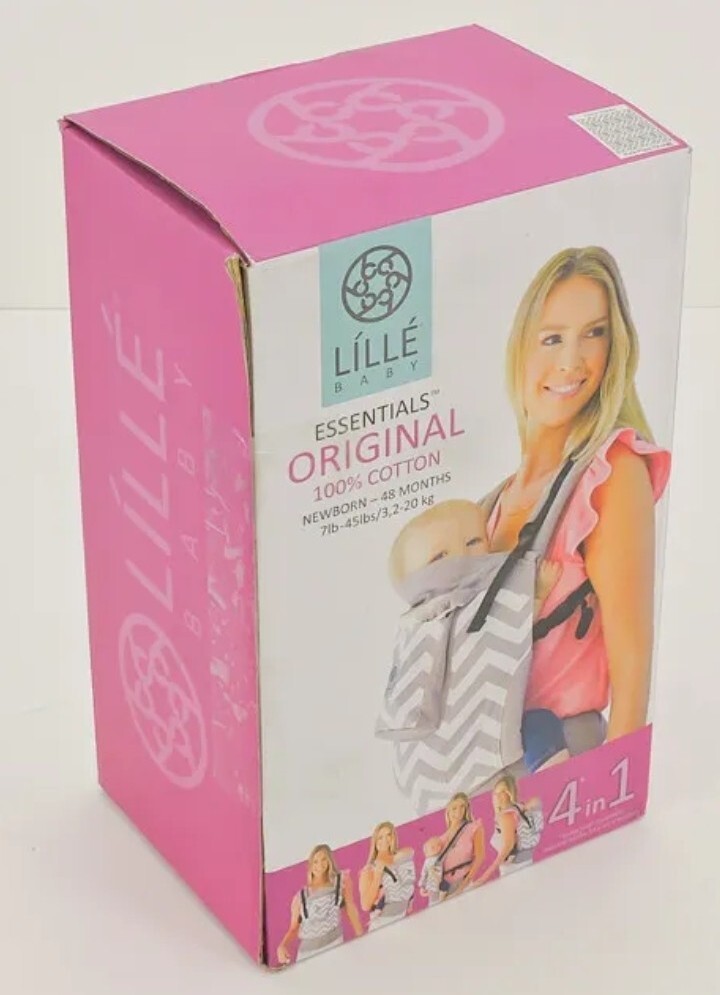 Lille baby 4 In 1 Essentials Baby Carrier - Grey W/ Eternity Knot