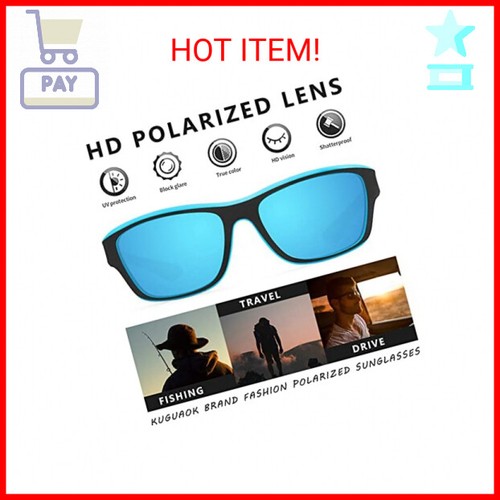 KUGUAOK Polarized Sports Sunglasses for Men Driving Cycling Fishing Sun
