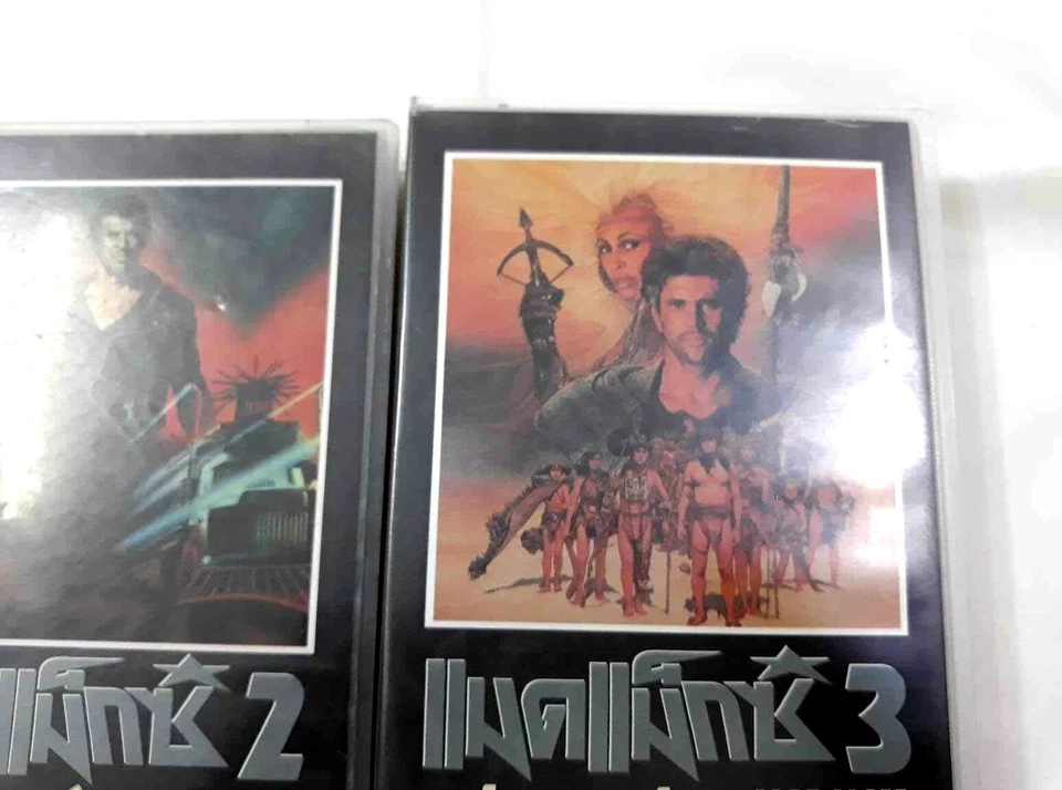 Mad Max 1 2 3 VHS Thai Dub RARE Vintage Action Movie Set Collector’s Edition Foto 4 de 4