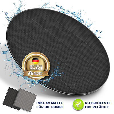tillvex  Whirlpool Unterlage rund 196 - 240 cm Bodenmatte Pool Untergrund Schutz