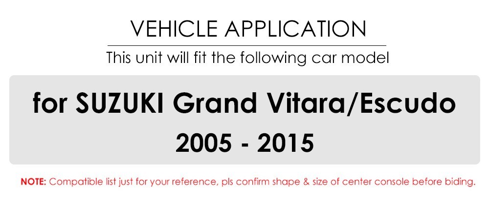 9" For Suzuki Grand Vitara 2005-15 Android13 Car Radio Stereo GPS Carplay 4+32GB