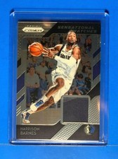 HARRISON BARNES 2018-19 Panini Prizm Sensational Swatches #13 Worn Jersey MAVS