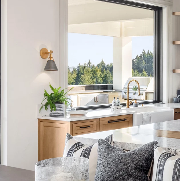 LNC 6 pulgadas Aplique de pared campana dorada vintage cepillado moderno gris claro y latón Foto 4 de 4