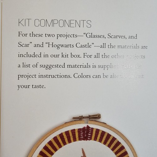 Harry Potter Embroidery KIT & Embroidery - Paperback, Wilding Deborah - Imagen 13 de 21