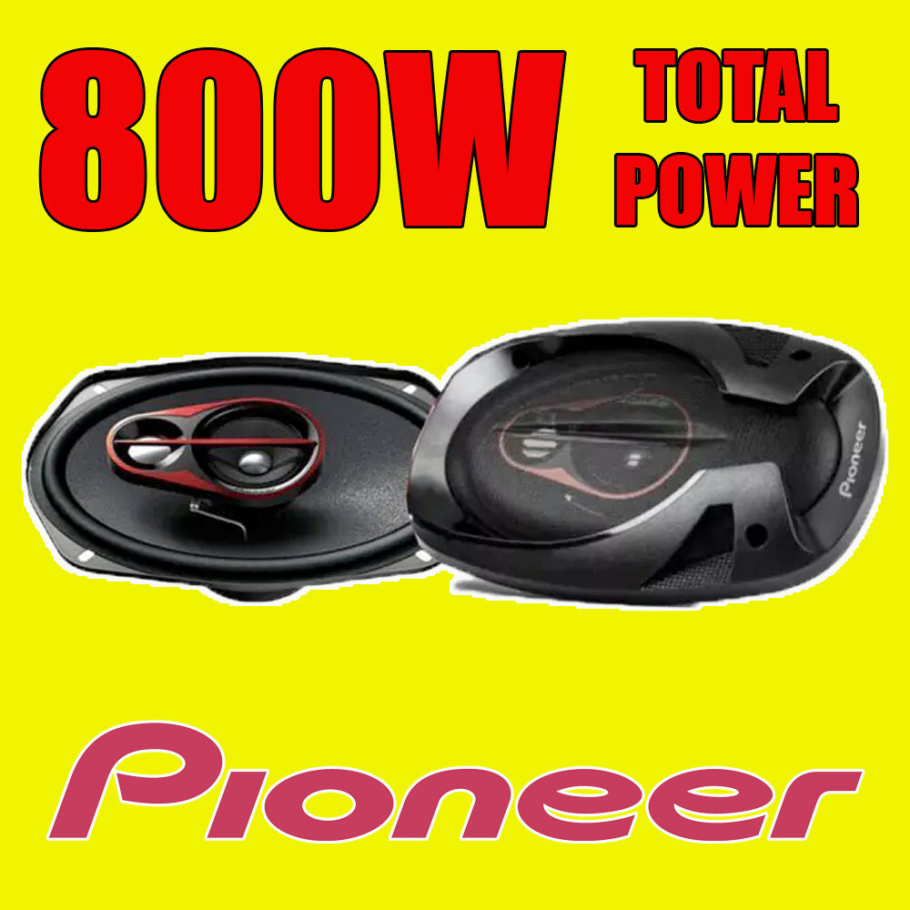 Pioneer 6x9 6x9"" 800W Total Power 3-Way Car/Van Rear Deck Shelf Speakers Grills - Image 4
