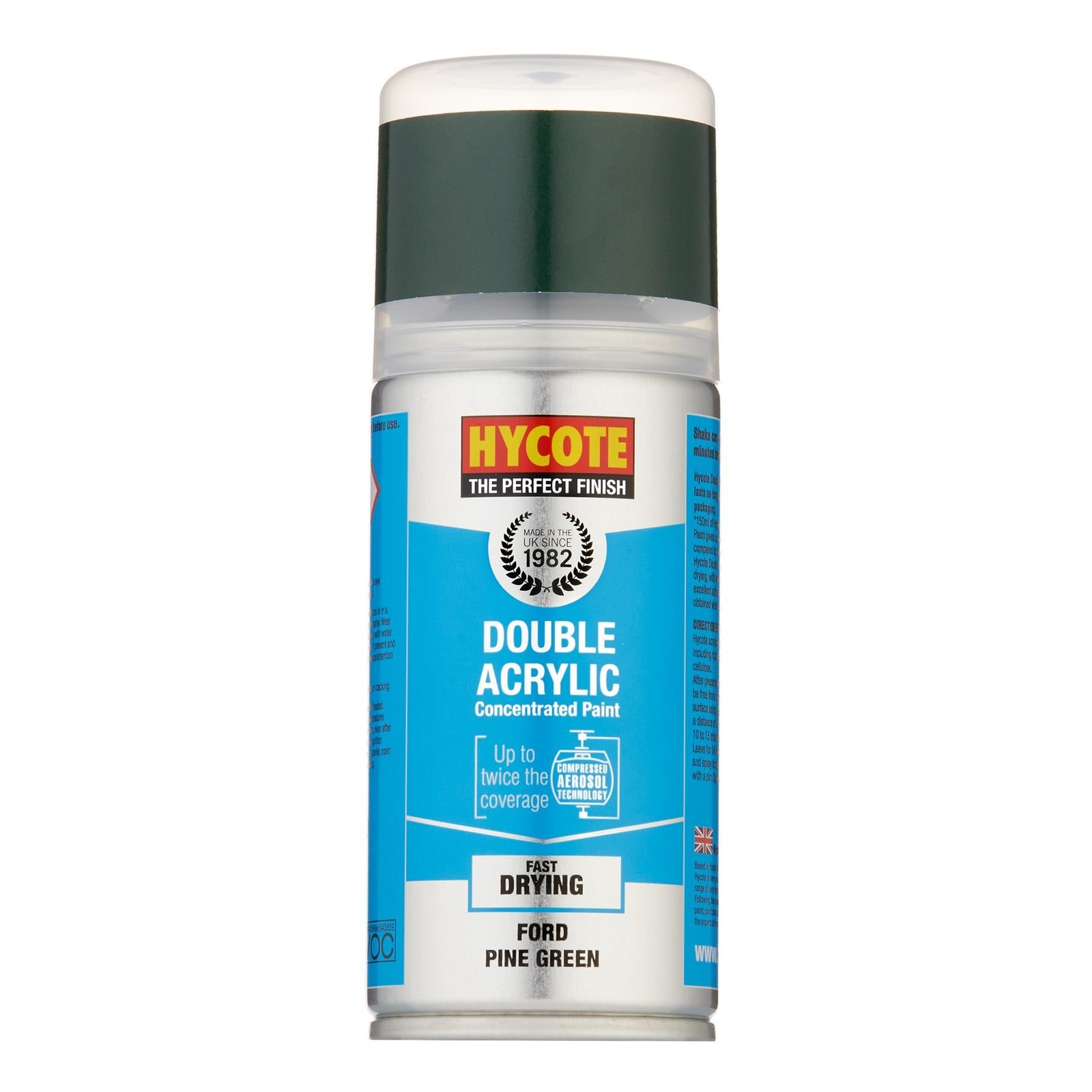Hycote Colour Spray Paint XDFD308 Ford Pine Green 150ml
