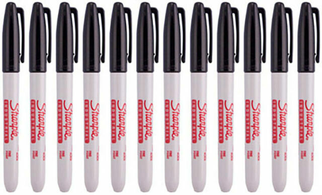 Sharpie 13601 Industrial Permanent Marker 12 Count for sale online Black 