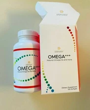 LifePharm 1 Bottle Omega+++ ( 120 Softgels) / Expiration / 2026 / Fast Shipping!