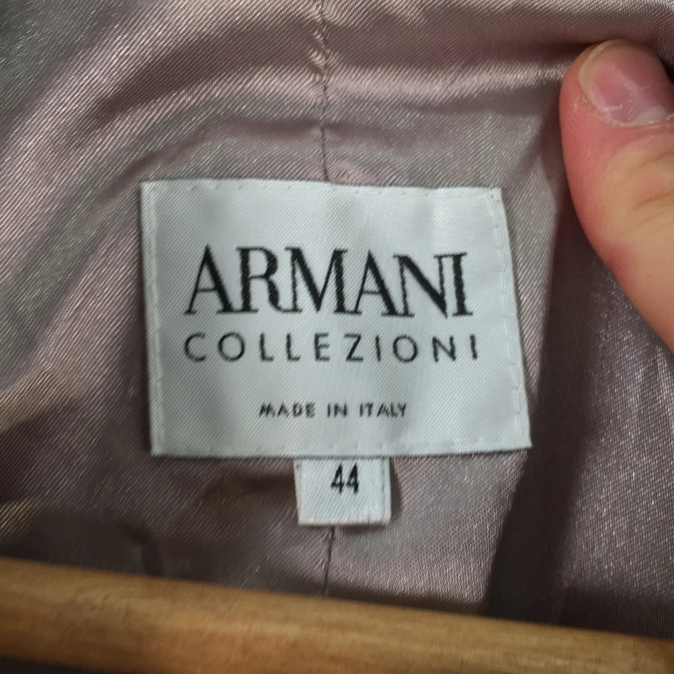 Armani Collezioni Mujer Blazer Chaqueta Talla IT 44 aus 10 Seda Polvoriento Rosa 089263 Foto 4 de 4
