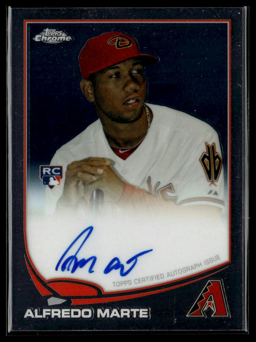 2013 Topps Chrome #189 Alfredo Marte Rookie Autographs