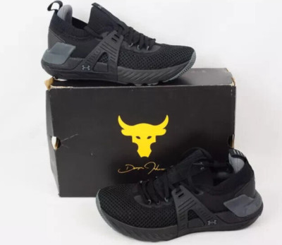 Under Armour Women s Project Rock 4 Black Pitch Grey (3023696-002) SZ 9.5 NEW