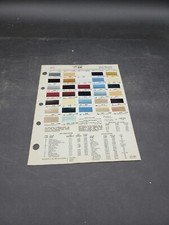 1978 DITZLER PPG LINCOLN MARK V VERSAILLES PAINT CHIP SWATCH SHEET NO 11