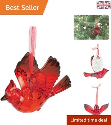 Elegante 3,125 Zoll Kardinal hängende Ornament-perfekt für Weihnachten Jubel
