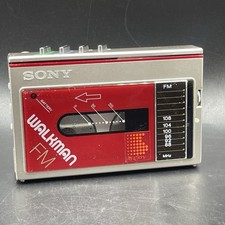 Vintage Sony WM F10 FM Radio  Cassette Player Metal Walkman for Parts Only