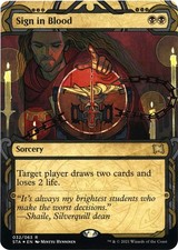 Sign in Blood (Foil Etched) - Foil NM MTG Strixhaven: Mystical Archives