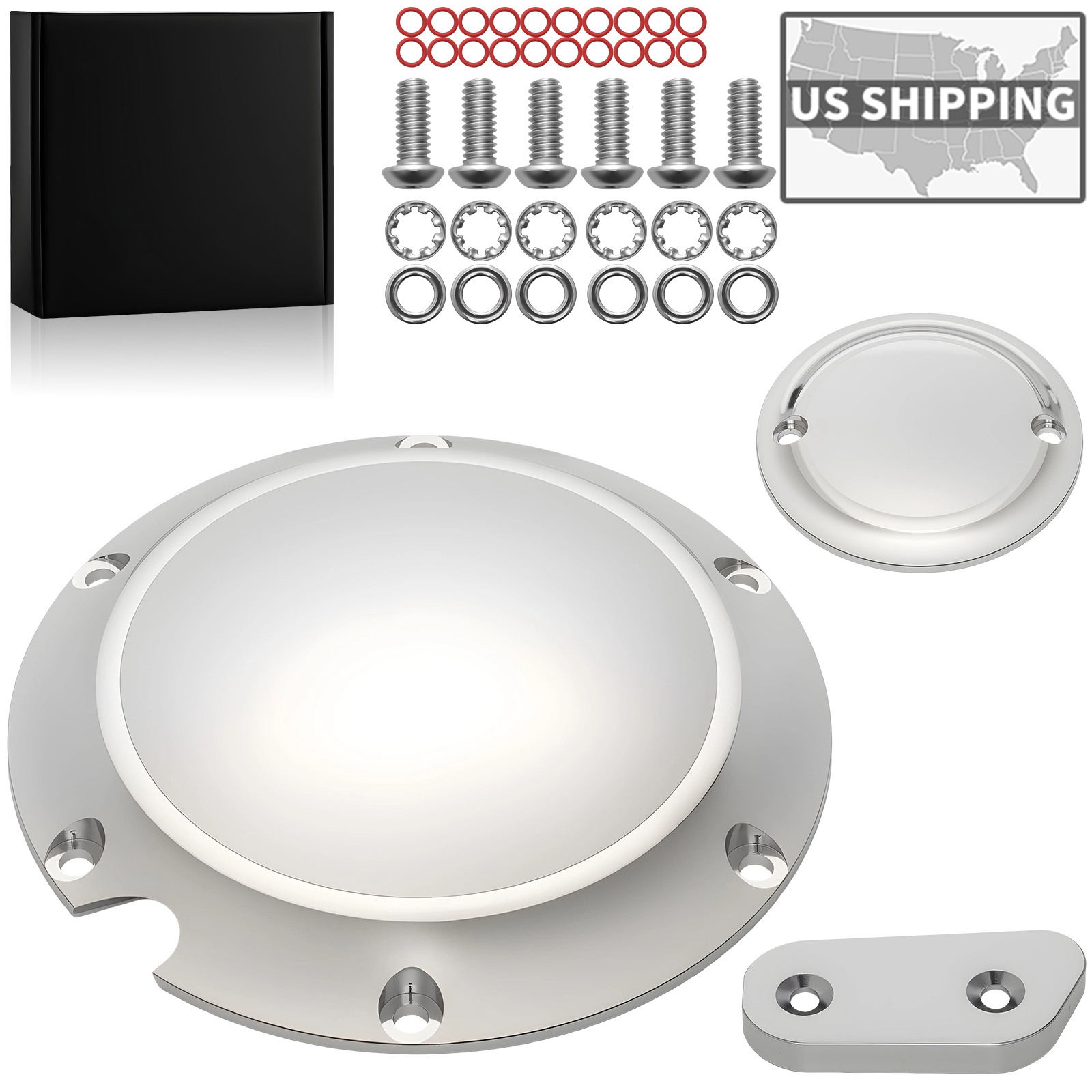 Chrome Derby Timing Timer Cover For Harley Sportster XL XR 883 1200 Iron 48 72