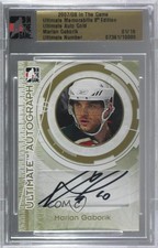 2007-08 ITG Ultimate Memorabilia 8th Edition Gold 1/10 Marian Gaborik Auto 0c3