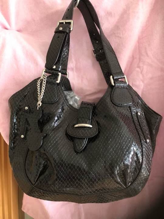 Celine Python Embossed Bag Black - image 1