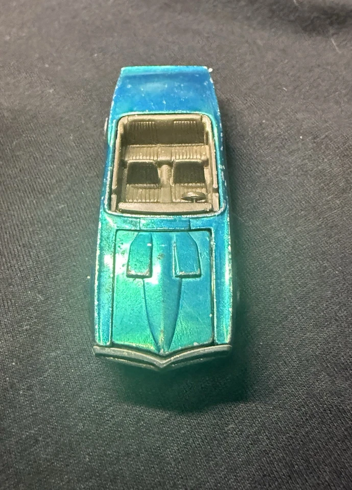 Hot Wheels 1968 Redline Custom Firebird USA Aqua with Brown Interior - Image 2 of 3