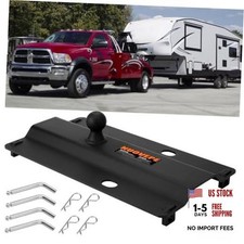 Gooseneck Hitch Plate 5th Wheel Adapter With 2-516 Ball Gooseneck Hitch Plate 5th Wheel Adapter With 2-516 Ball