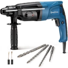 DongCheng 1 Inch SDS-Plus Rotary Hammer Drill with Safety Clutch, 6.7Amp Heav...