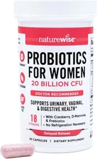 NatureWise Probiotics for Women + Organic Prebiotics D-Mannose & Cranberry -... 