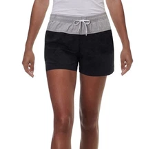 Columbia Women's Hiking And Climbing Shorts Black And Gray Sz Small 4" Inseam