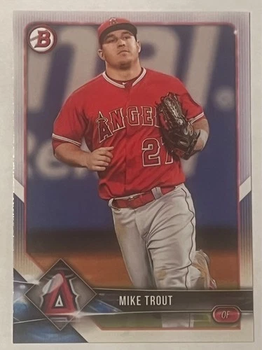 ungraded Mike Trout #1 2018 Bowman baseball card