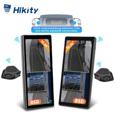 10.36'' Digital Rückfahrkamera*2 BSD IPS Touchscreen Rückfahrsystem*2 Für PKW LKW