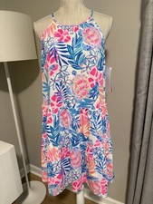 NEW! Lilly Pulitzer Sleeveless Evalyn Dress Rainforest Retreat Small MSRP $118