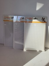 Simon Says Stamp Lot Of 3 Embossing Folders New In Pkg.